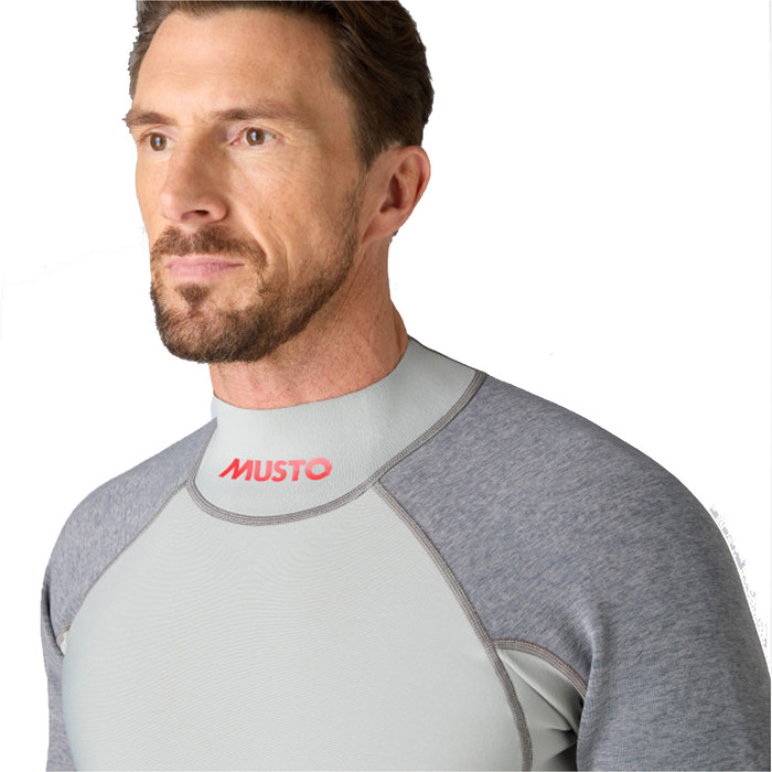 2024 Musto Mens Flexlite Vapour 1.0 Long Sleeve Wetsuit Top 82068 - Grey Marl